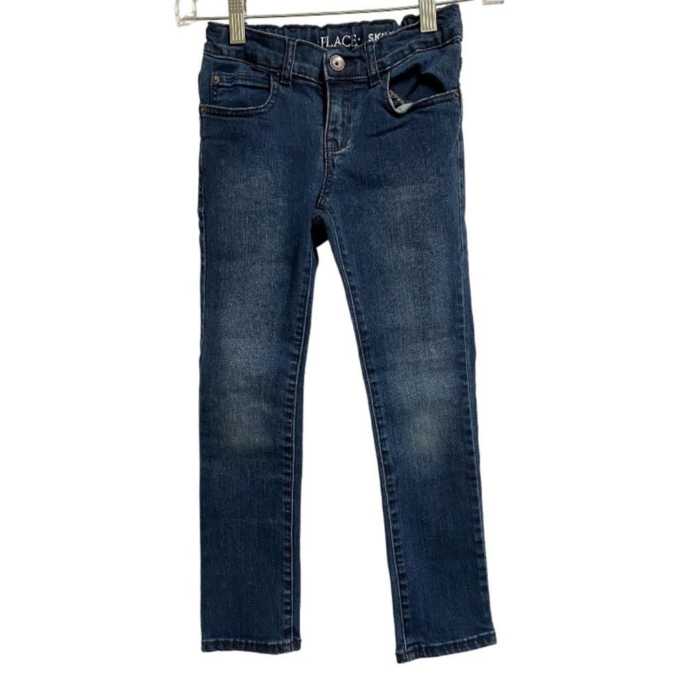 The Children’s Place Boys Skinny Jeans Size 7 Slim Fit Dark Wash Adjustable